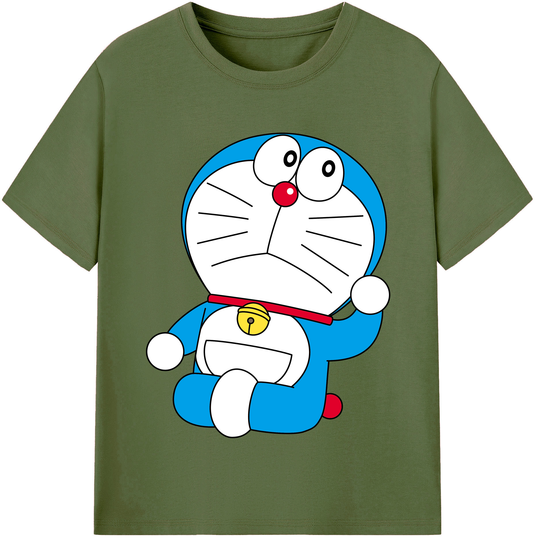 （画像用） ドラえもん Doraemon 綿100％半袖Tシャツ（フロントプリント）